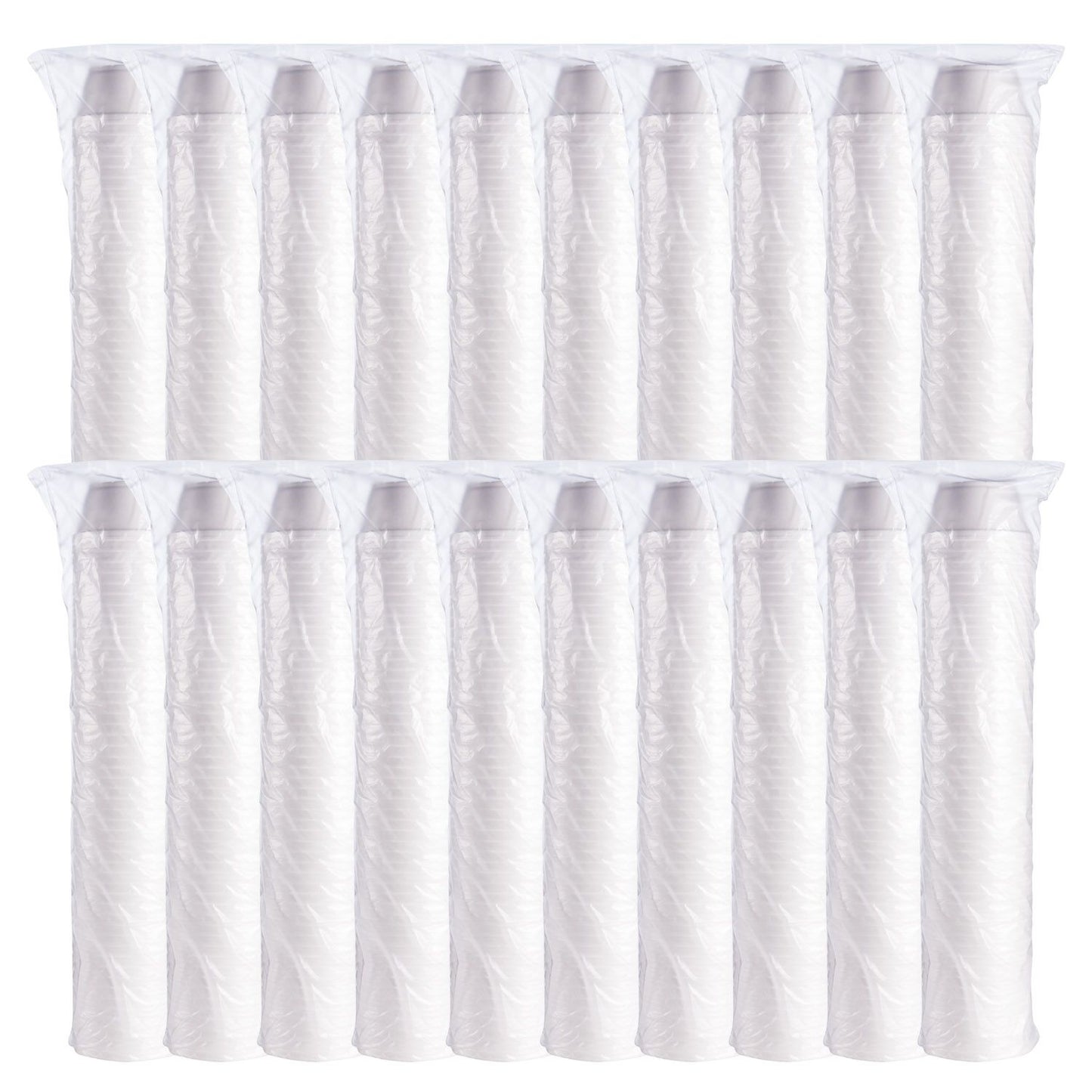 Insulated Foam Food Cup 8 oz 1000 Count - Squat White, Disposable | Dart 8SJ20