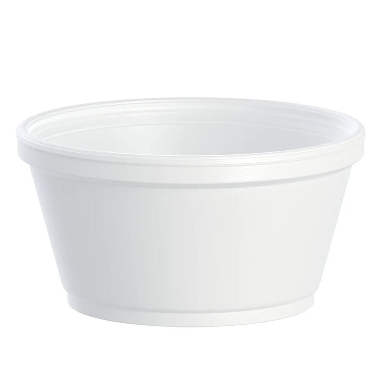 Insulated Foam Food Cup 8 oz 1000 Count - Squat White, Disposable | Dart 8SJ20