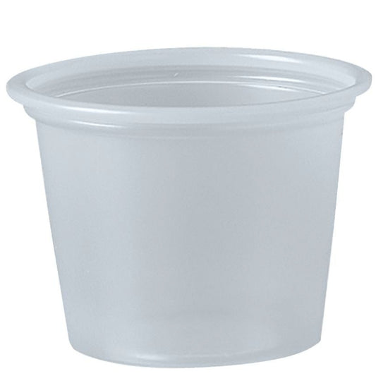 Translucent Portion Container Cups 1 oz 2500 Count | Dart Soufflés P100N