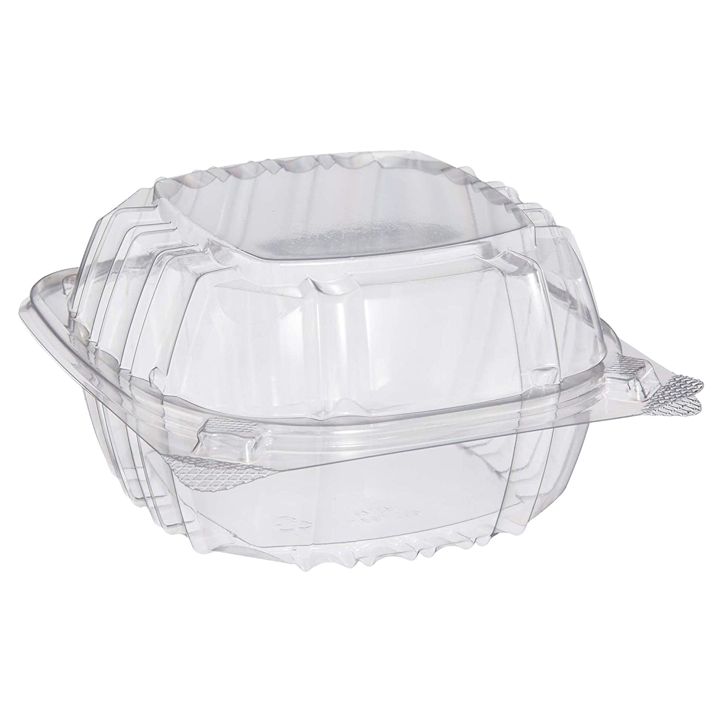 Clear Hinged Lid 6" Plastic Sandwich Containers (500 Pack) | Dart C57PST1 ClearSeal®