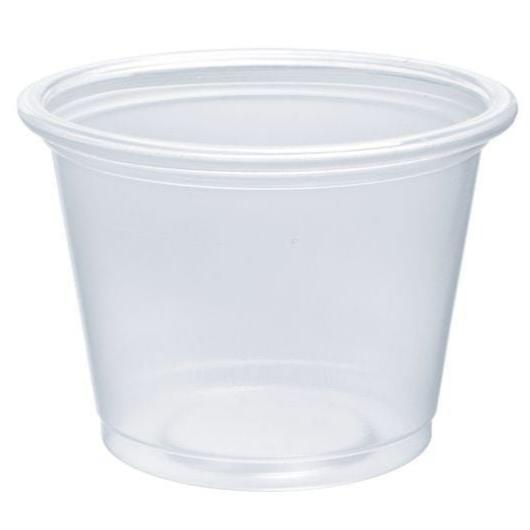 Clear Portion Container Cups 1 oz 2500 Count | Dart Soufflés 100PC