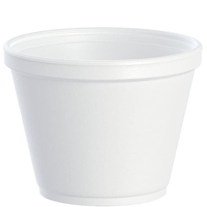 White Insulated Foam Container 12 oz 500 Count - Disposable J Cup® | Dart 12SJ20