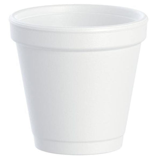 White Insulated Foam Cups 4 oz 1000 Count - Disposable J Cup® | Dart 4J4