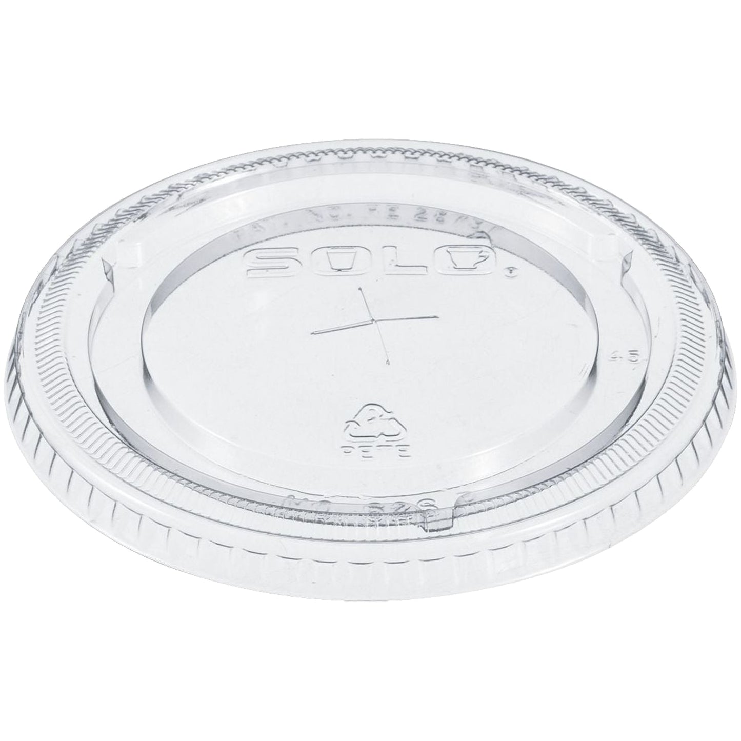 Clear Plastic PET Straw-Slotted Lid (1000) | Solo 626TS