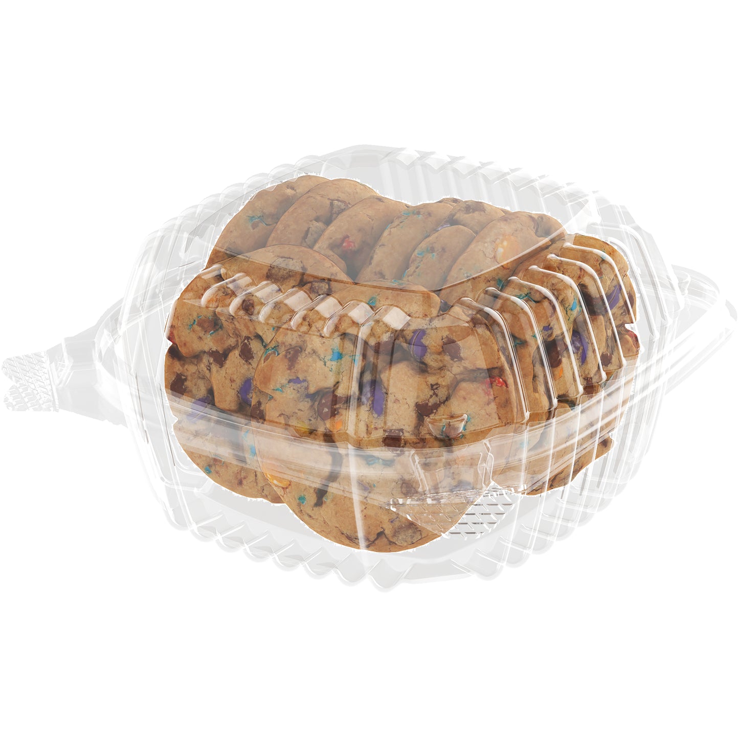 Plastic Salad Go Containers - 5" Clamshell Square (50 Pack) - Clear Hinged Take-Out Plastic Sandwich Boxes