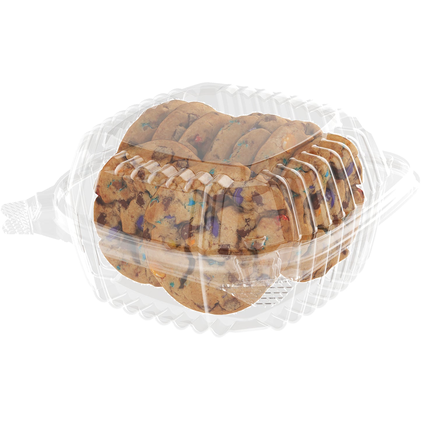 Plastic Salad Go Containers - 5" Clamshell Square (400 Pack) - Clear Hinged Take-Out Plastic Sandwich Boxes