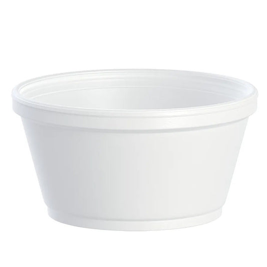 Dart 8SJ20 - 8 oz Squat White Insulated Foam Food Cup -- (1000)