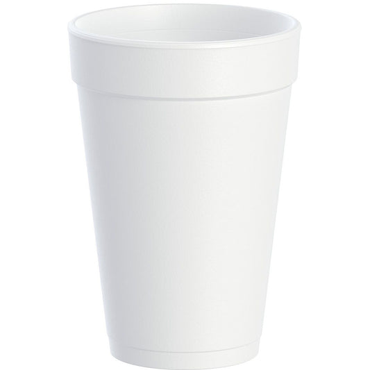 Dart 16J16 - 16 oz White Insulated Foam Cup - J Cup® Insulated Foam Cups -- (1000)